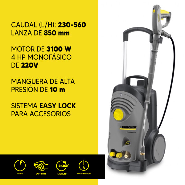 Hidrolavardora Kärcher Hd 6/15 M Agua Fría HIDROLAVADORA KARCHER HD 6/15M 50120