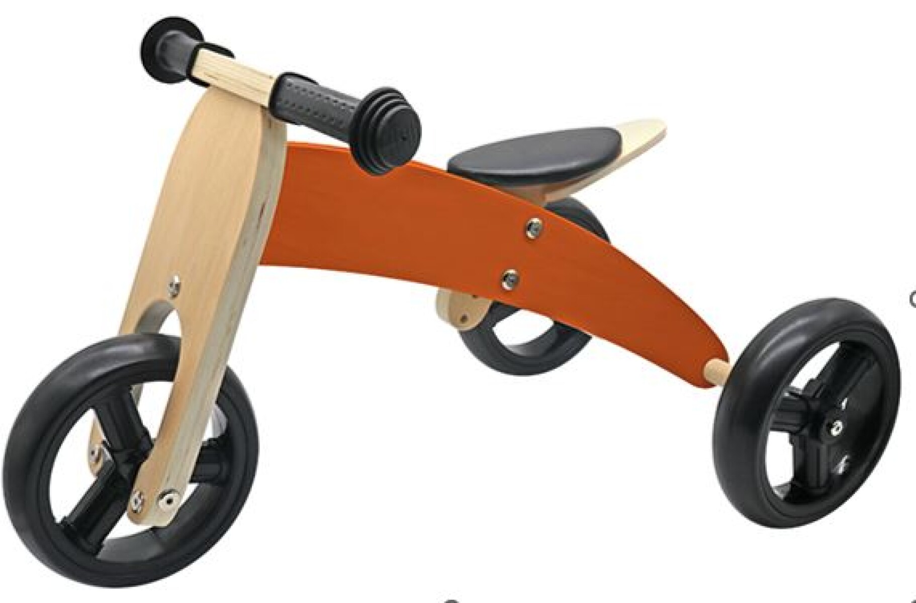 BICICLETA TRICICLO MADERA BALANCE MARRON 