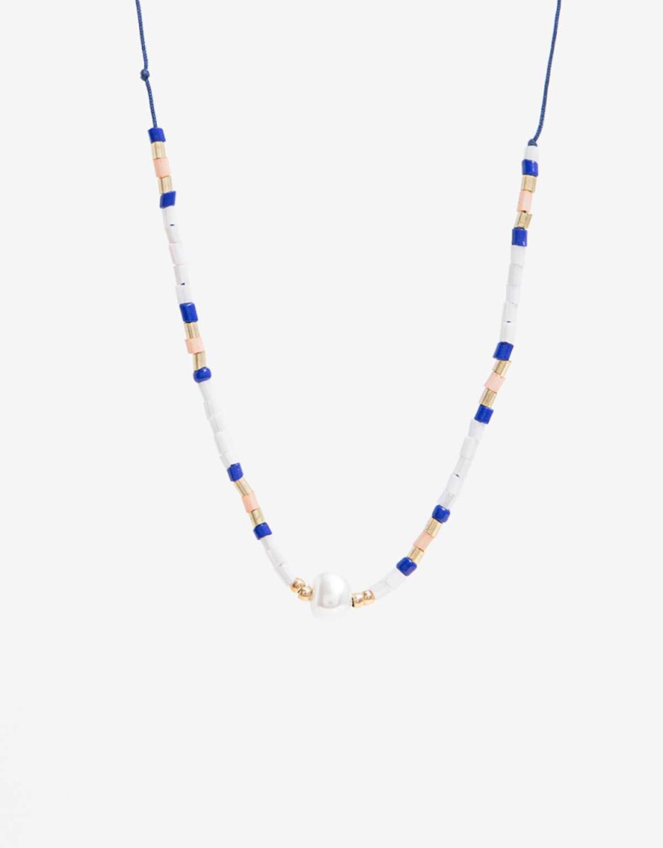 Collar Con Beads - Combinacion Multicolor 