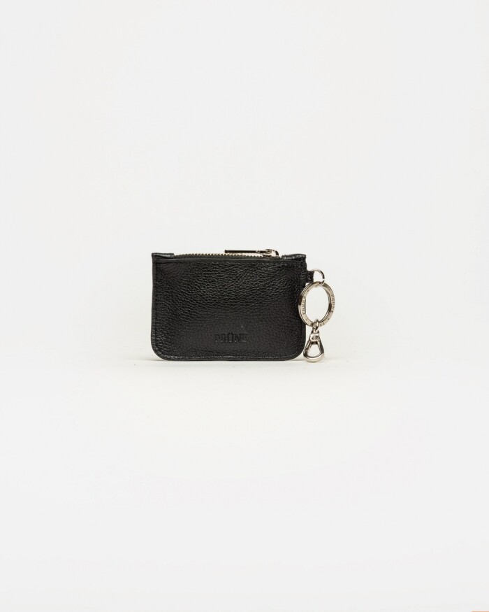 Charm Meg en cuero graneado Negro