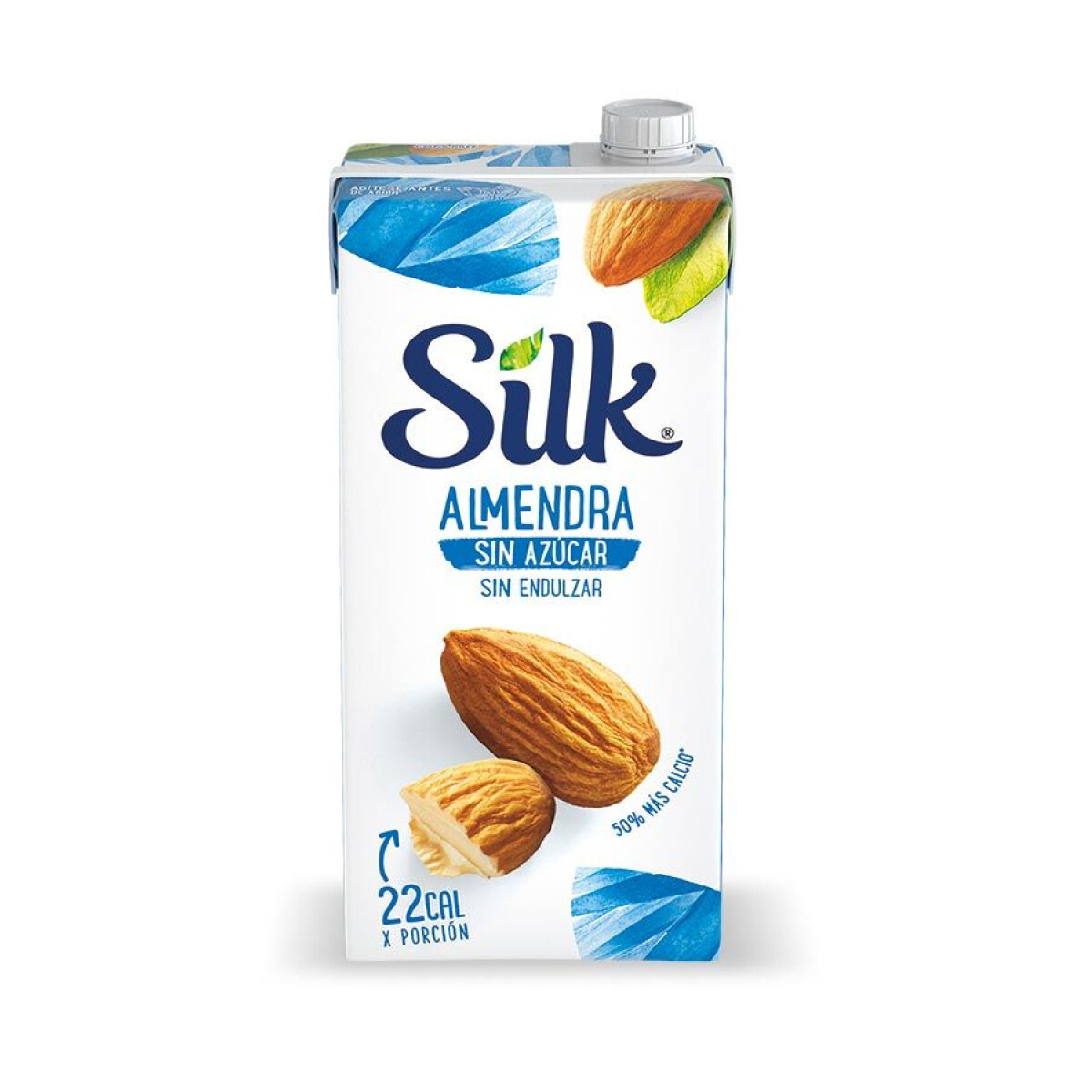 Leche Almendras Sin Azúcar Silk 1L 