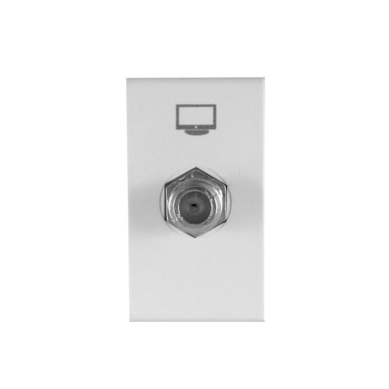 TOMA PROLONG. CATV PIN FINO BLANCO - LM TOMA PROLONG. CATV PIN FINO BLANCO - LM