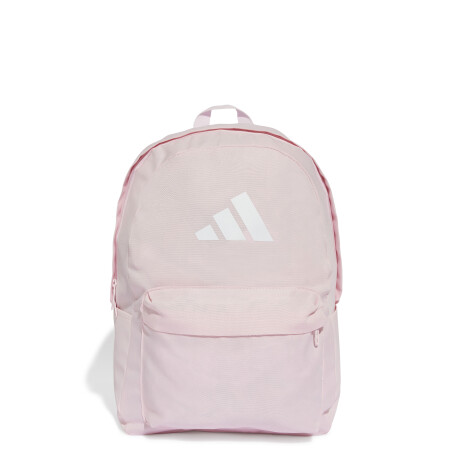 Mochila Unisex Adidas Classic 3 Bar Logo Rosa - Blanco