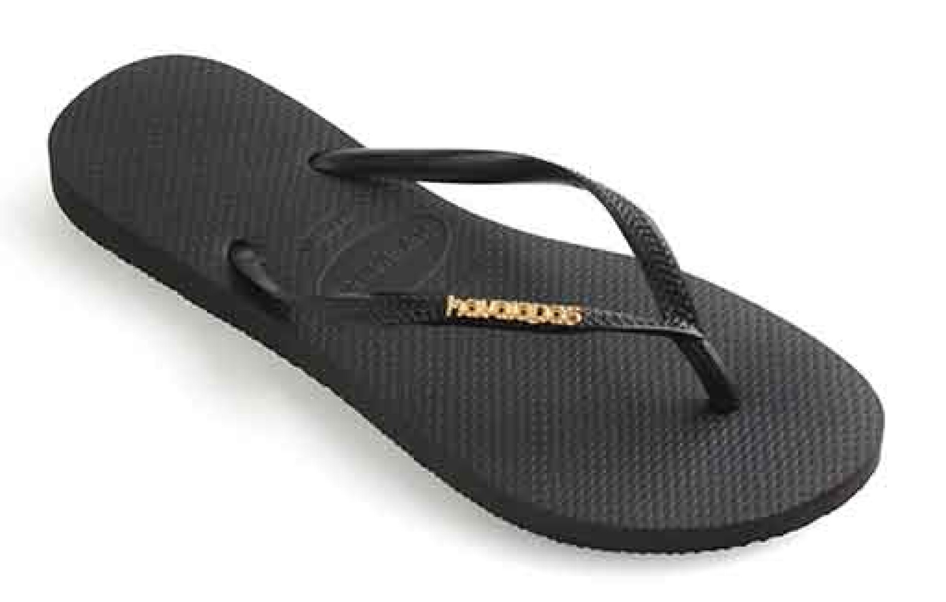 Sandalias de Mujer Havaianas Slim Logo Metallic - Negro - Dorado 