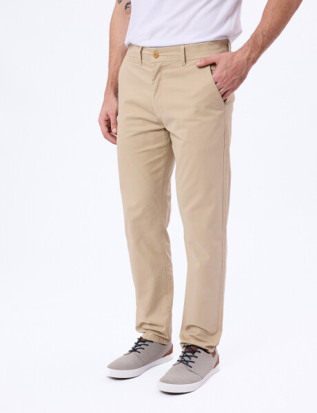 Pantalon chino beige
