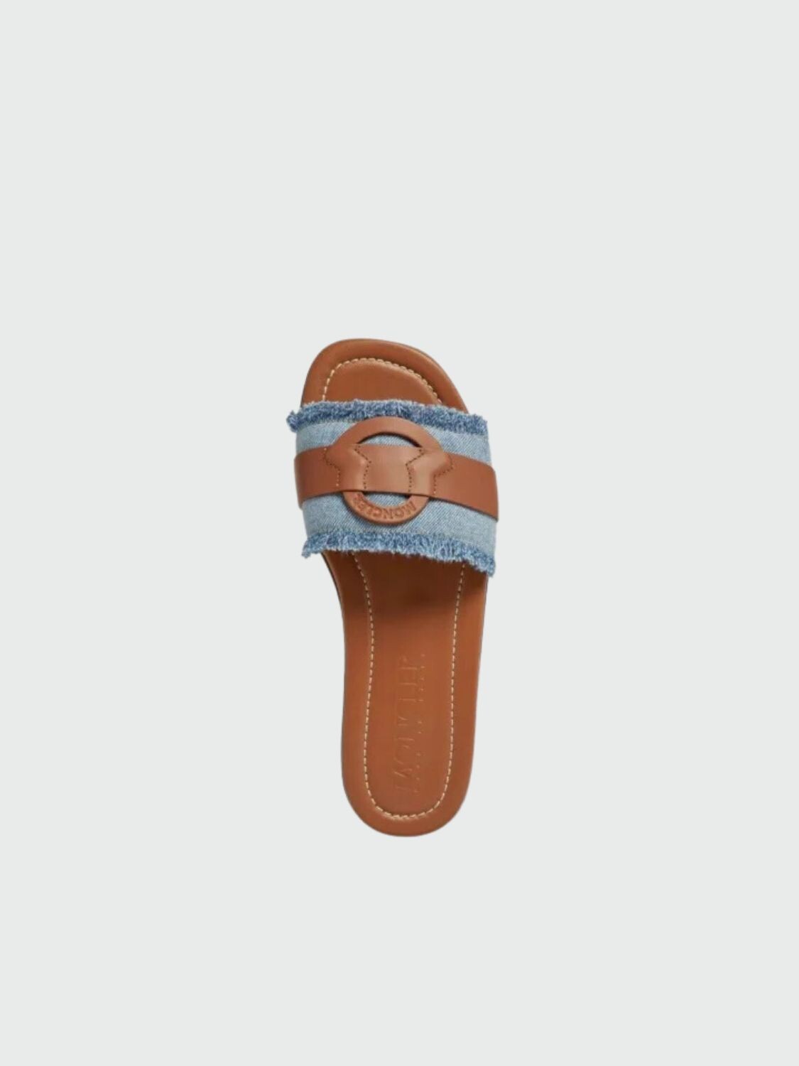 Moncler - Sandalias de cuero, BELL Celeste