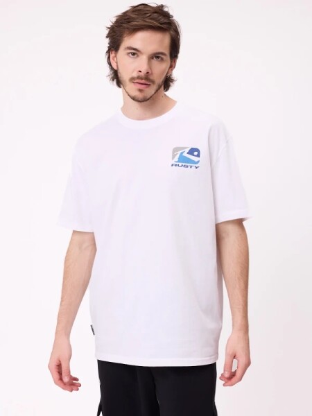 T-SHIRT RUSTY KOMMA BLANCO