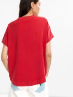 Camiseta 100 % Lyocell rojo