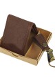 Set de billetra combinada y llavero Marron