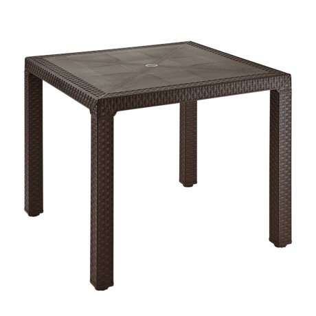 Mesa de Jardin Rimax Eterna Wengue 80x80x70 cm Mesa de Jardin Rimax Eterna Wengue 80x80x70 cm