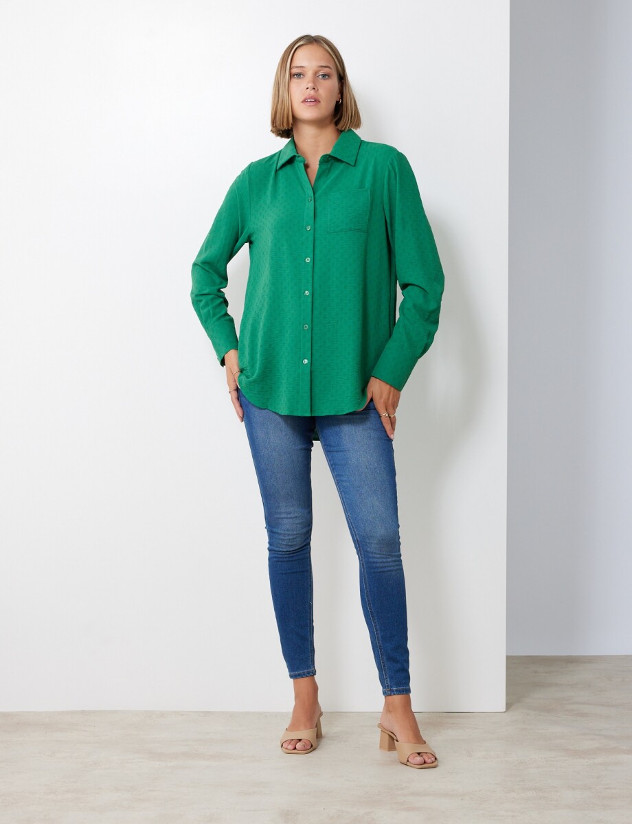 Camisa Bolsillo - Verde 