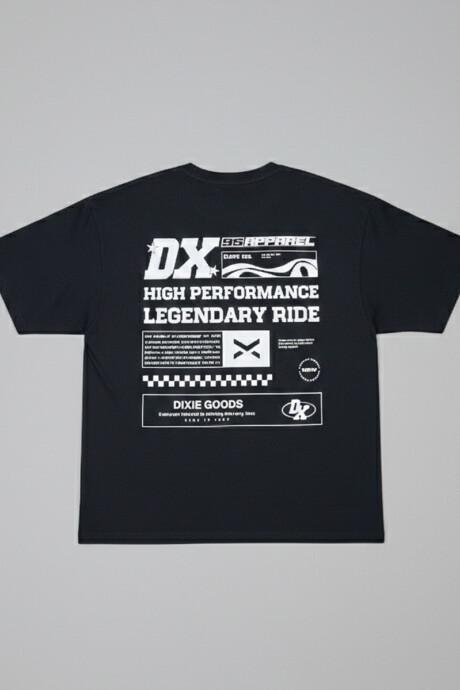 T-SHIRT MANABI DIXIE Negro
