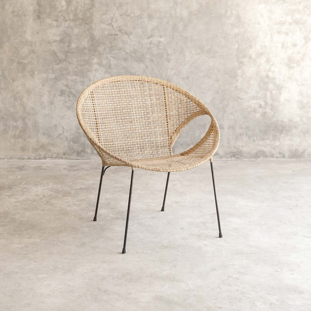 BUTACA RATTAN-Y-MADERA NATURAL-BEIGE SUIZA NATURAL