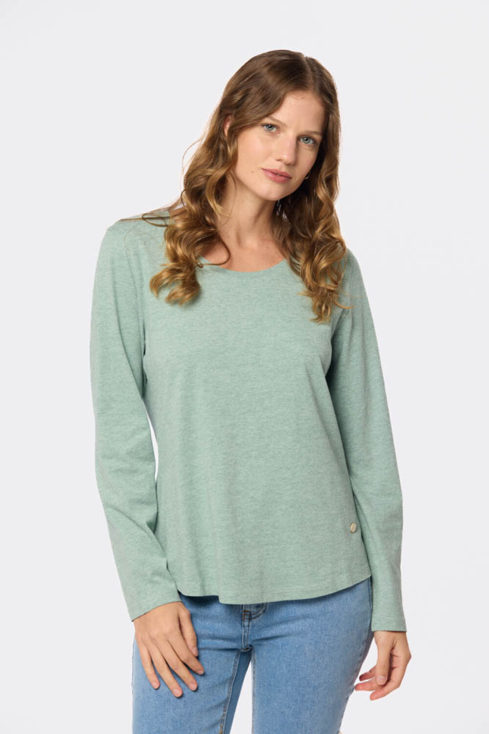REMERA LISA MANGA LARGA Verde