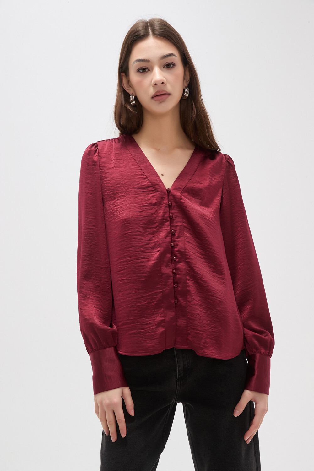 Camisa Senia Bordeaux