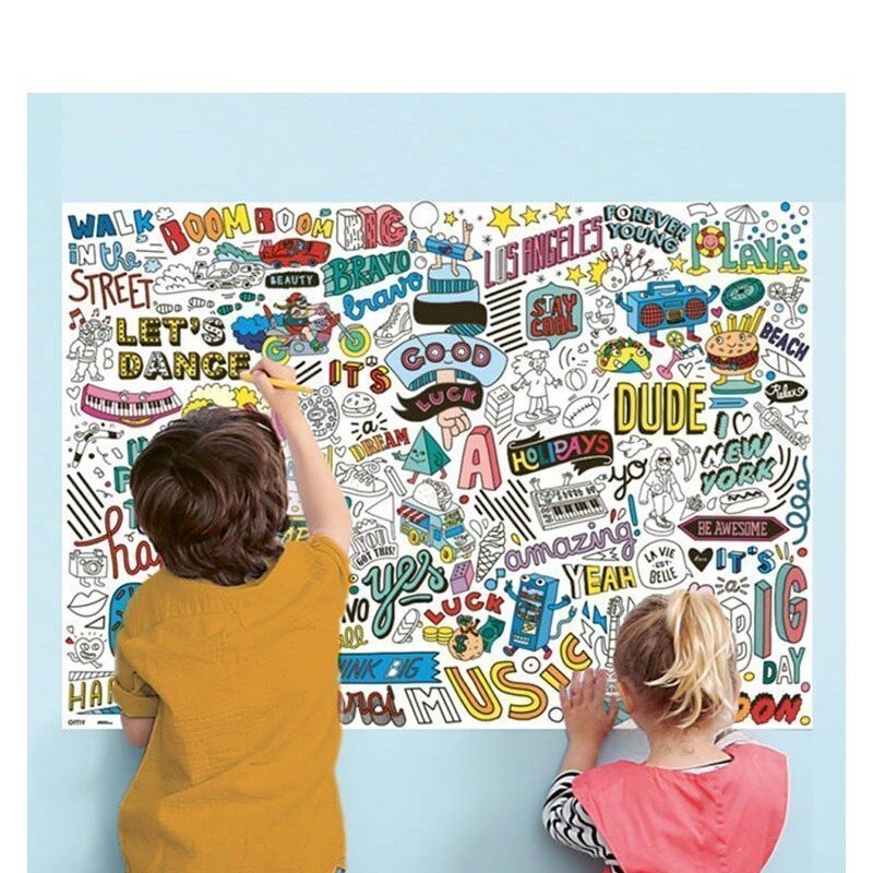 Poster para completar con stickers Street Art