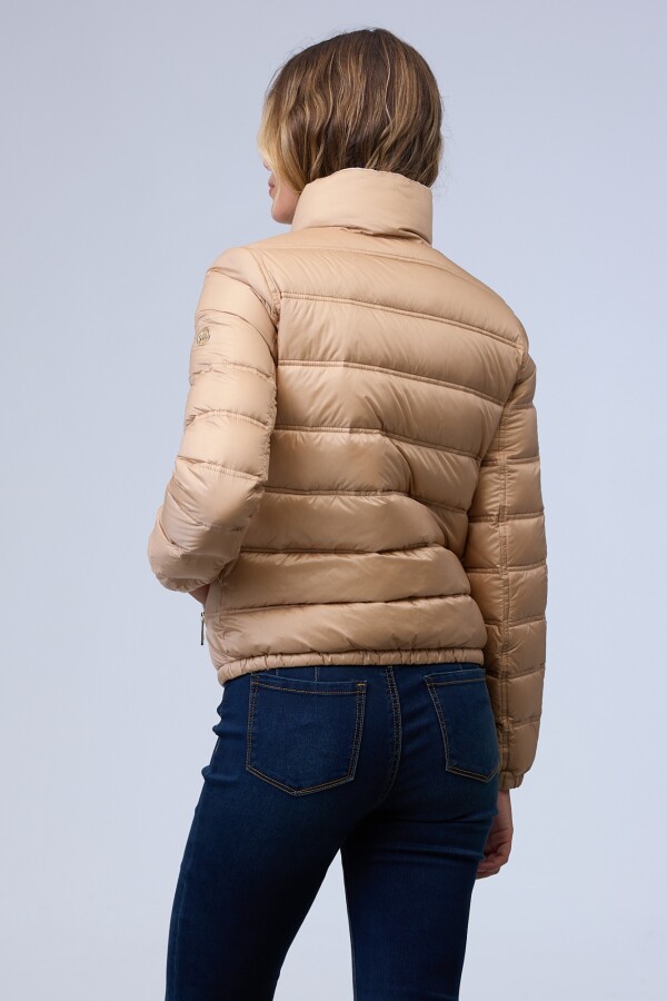 Campera Plumas Reversible BEIGE