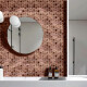 Mosaico De Cobre 30X30 Color Bronce 8Mm Espesor 000