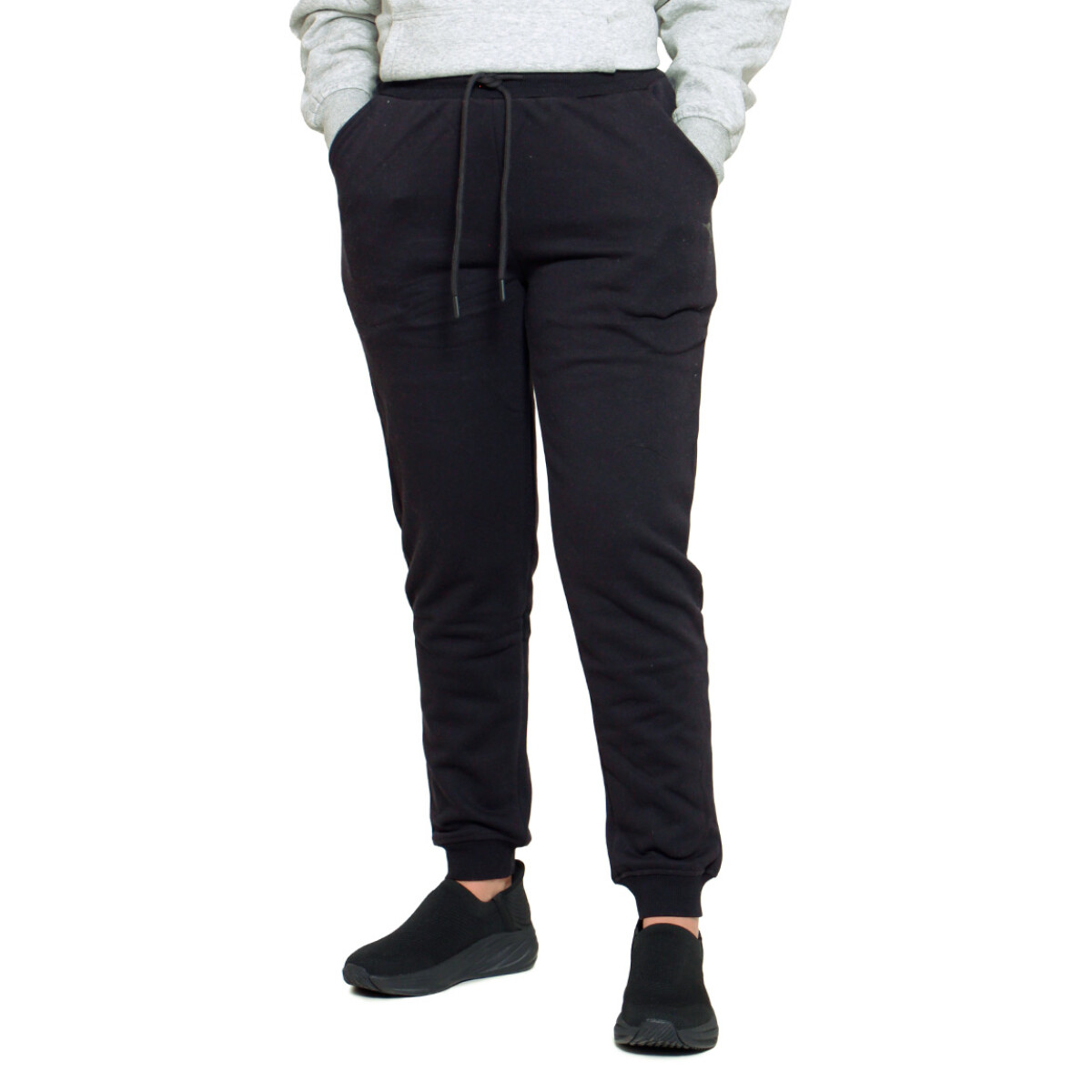 Pantalón Diadora Mujer Con Felpa - Negro 