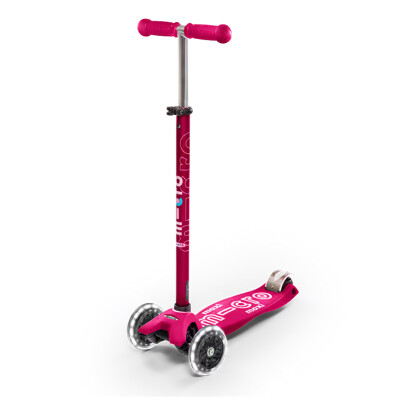 Monopatín Maxi Micro Deluxe Led Rosa