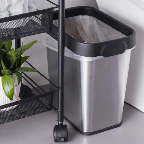 Tacho cesto basura rectangular 8L acero inoxidable Tacho cesto basura rectangular 8L acero inoxidable