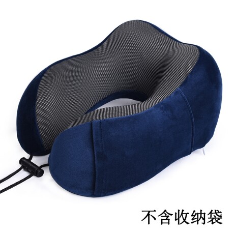 Almohada De Viaje Para Cuello Con Memoria Azul