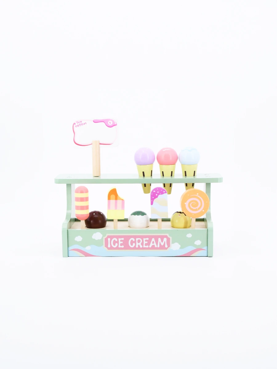 ICE CREAM EN MADERA PINTADA - VERDE 