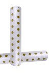 Papel Regalo Bobina 60cm x 100mts GOLDEN DOTS