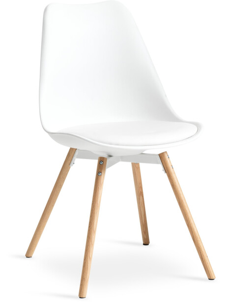 Silla de comedor KASTRUP blanco/roble Silla de comedor KASTRUP blanco/roble