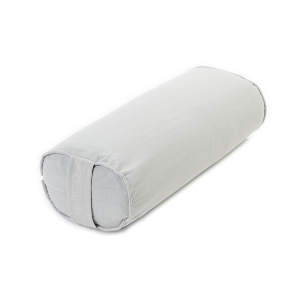 Bolster Rectangular Para Yoga Sukha Gris Perla