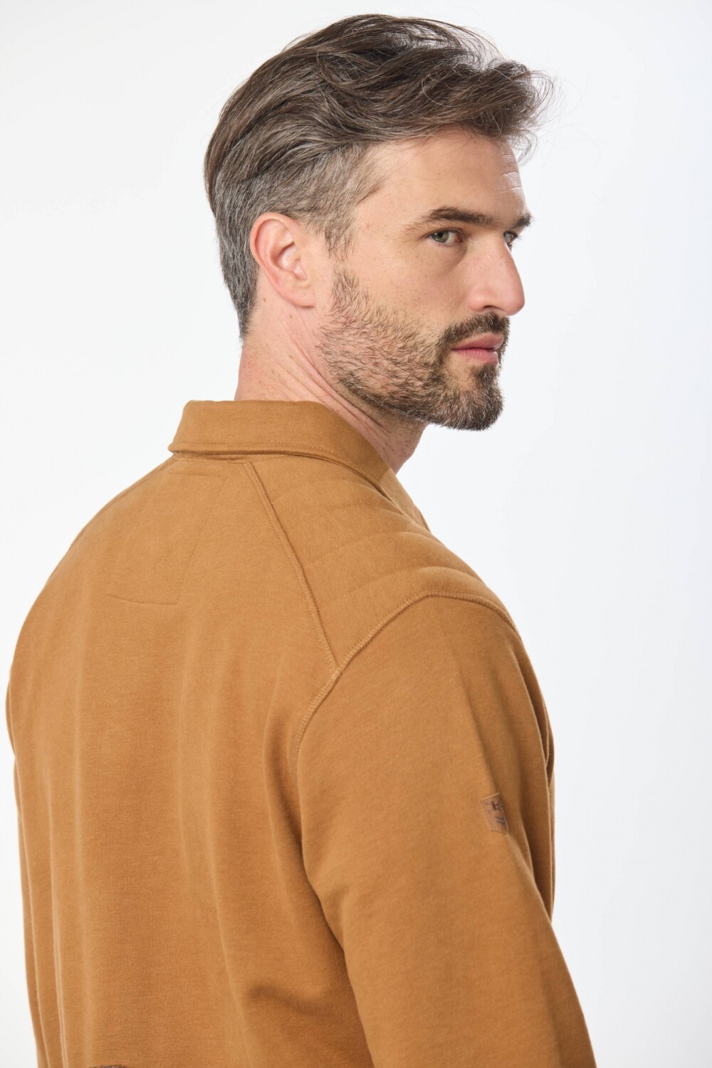 BUZO POLO DE FELPA Mostaza
