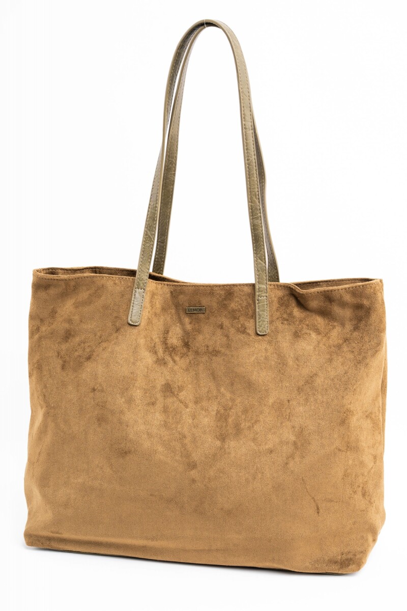 Travel Bag Gamuza Vegana - Oliva 