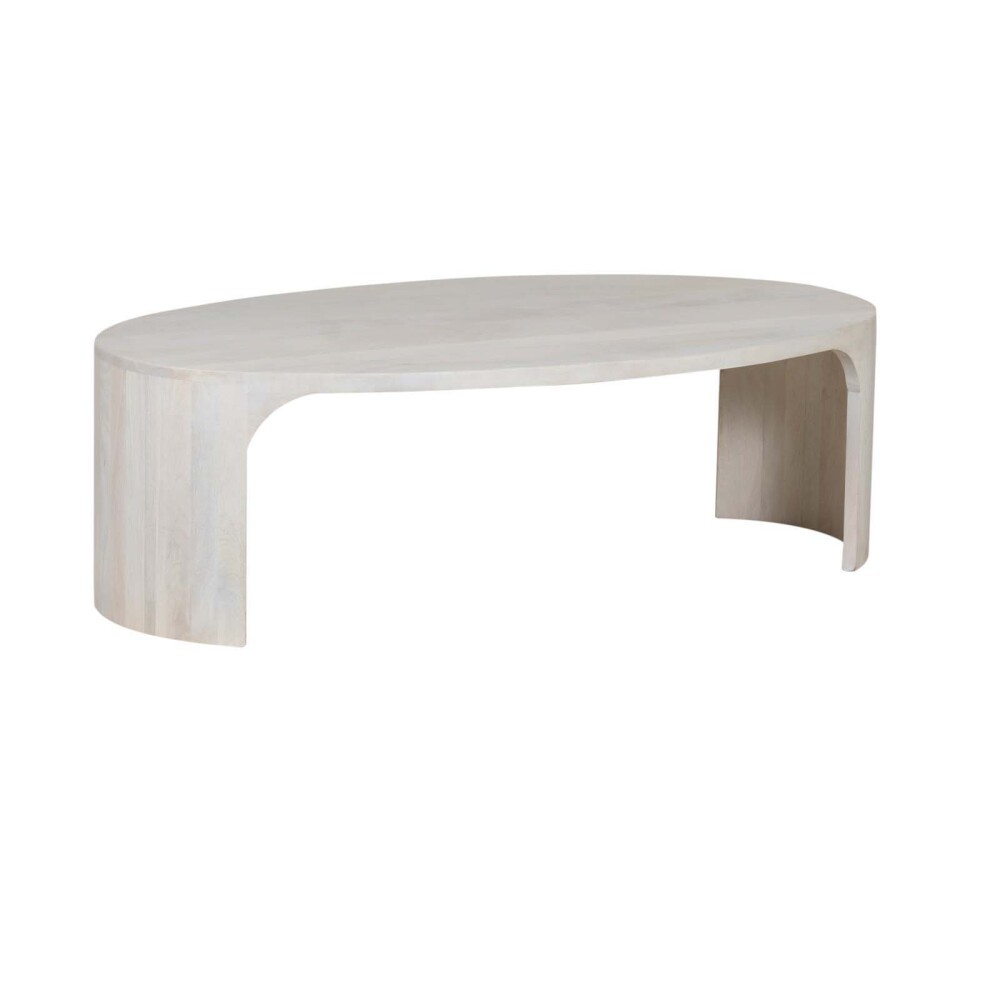MESA RATONA MADERA BLANCO OVAL