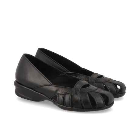 SANDALIAS VENET - CUERO BELLANCO NEGRO