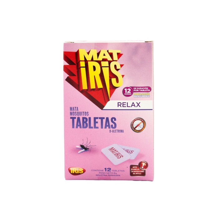 MATIRIS RELAX TABLETAS MATA MOSQ. CJ X 1 única