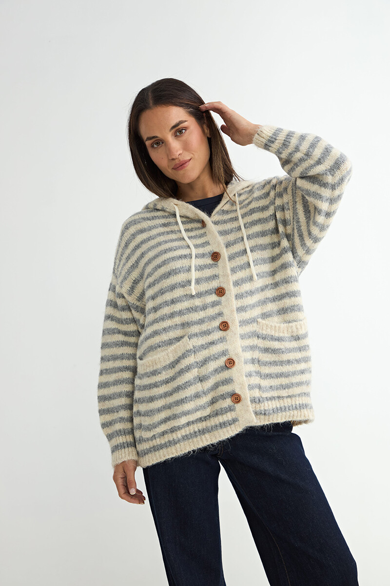 SACO CASTANEA C/CAPUCHA - AZUL 