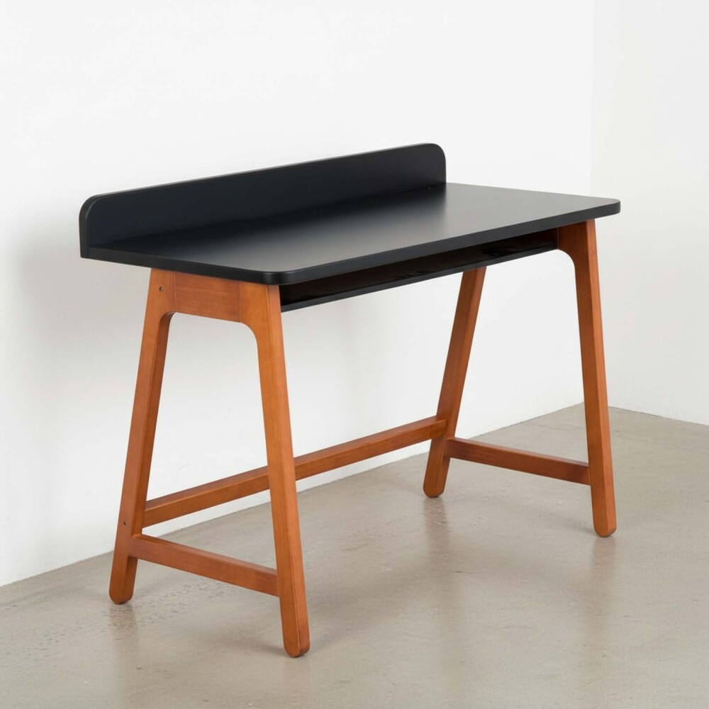 ESCRITORIO MDF-Y-MADERA NEGRO VOLT