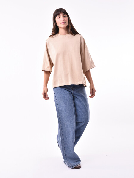 REMERA POPI BEIGE