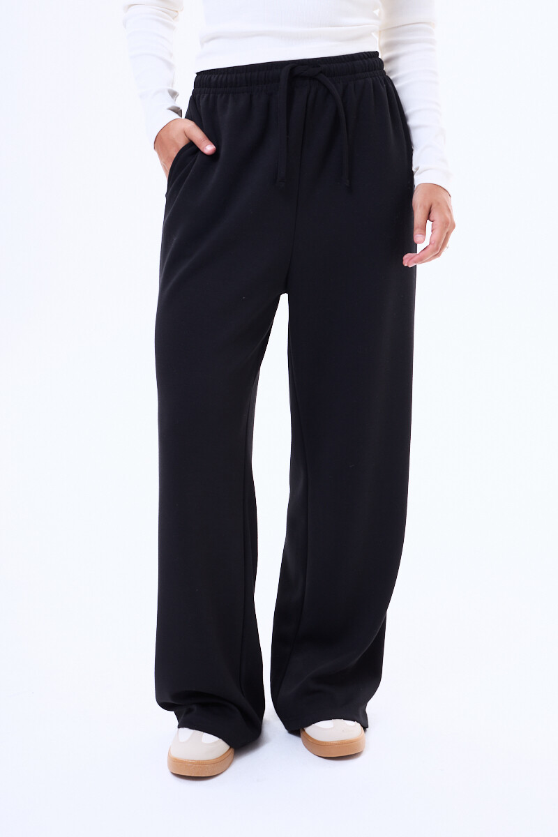 Pantalon de felpa Santa Negro