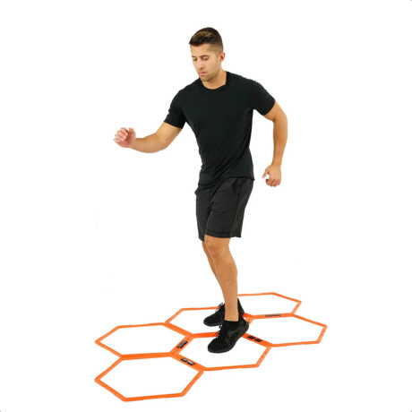 Aro Hexagonal Entrenamiento Funcional Coordinación Rojo