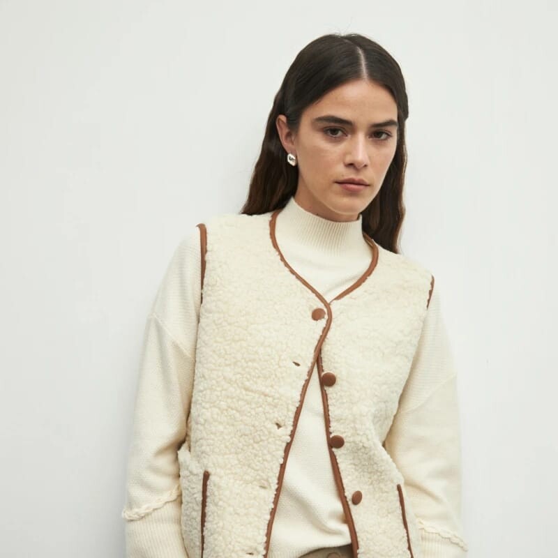 Chaleco Alden Beige