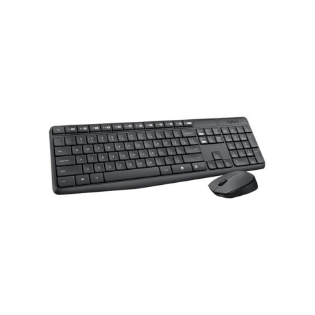 Combo Mouse + Teclado Logitech Mk235 Inalambrico Negro