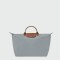 Longchamp -Bolso de viaje Longchamp plegable con cierre y asa corta, Le pliage Gris