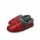Pantuflas Unisex Cuerina Piel Sintética Antideslizantes Rojo