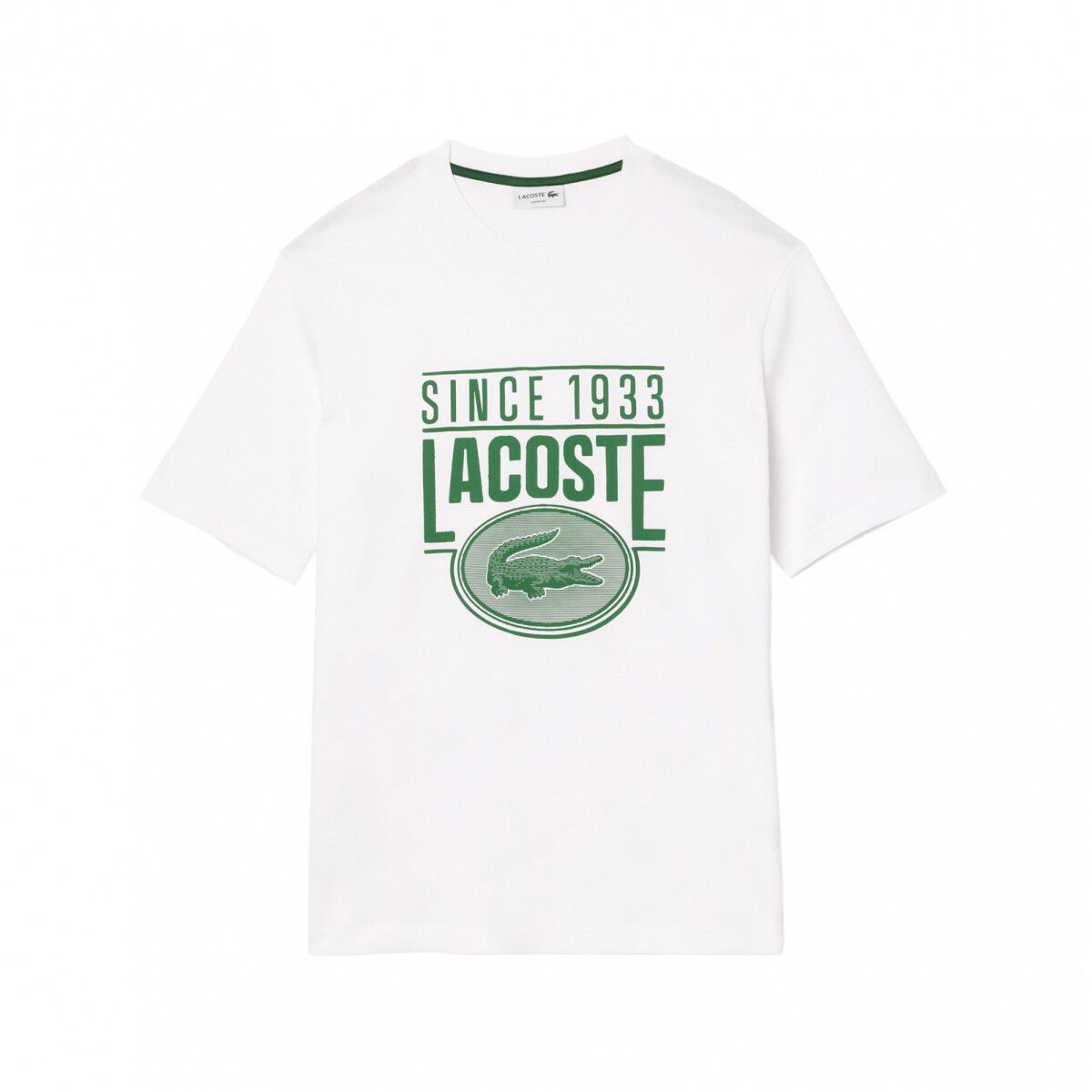 CAMISETA LACOSTE LOOSE FIT COTTON JERSEY PRINT - Black 