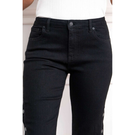 Jean Recto Botones Negro