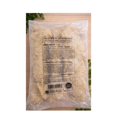 MILANESA DE MERLUZA A LA ROMANA 1KG MILANESA DE MERLUZA A LA ROMANA 1KG