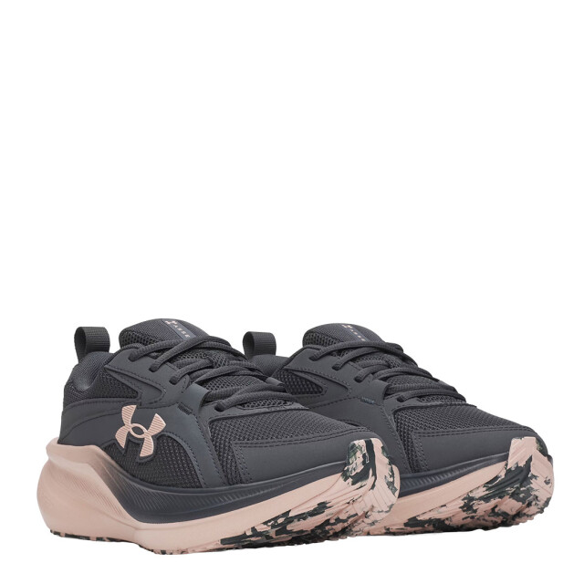 Championes de Mujer Under Armour W Assert 11 Gris - Rosado