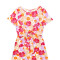 Vestido mini floral rojo