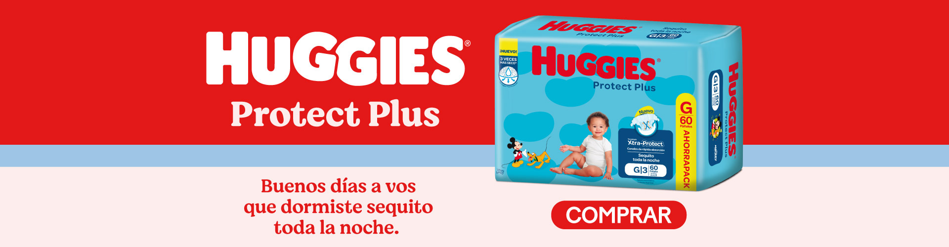 Pañales Hugies Protect Plus Pack Ahorro Unilever Home Slider